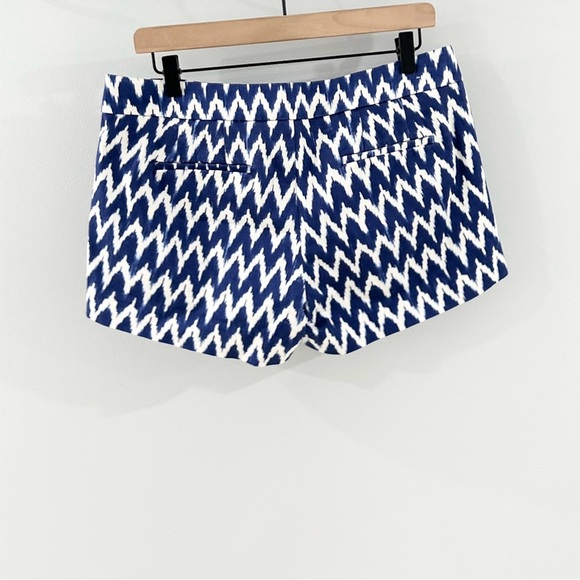 J. Crew Blue & White Chevron Shorts Size 8 - Picture 7 of 7